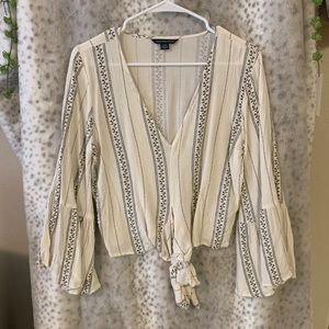 American Eagle Boho Crop Top